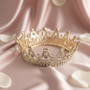 Royal Gold-Plated Bridal Crown