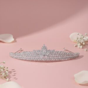 Majestic Crystal Wedding Crown