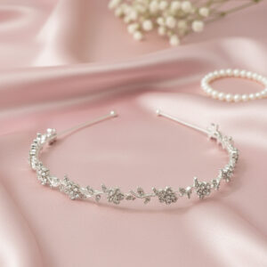 Silver Princess Crown Headband