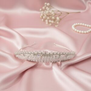 Luxe Rose Gold Pearl Crown